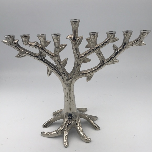 Sam Judaica Chanukah Menorah Candle Stand - Picture 1 of 6